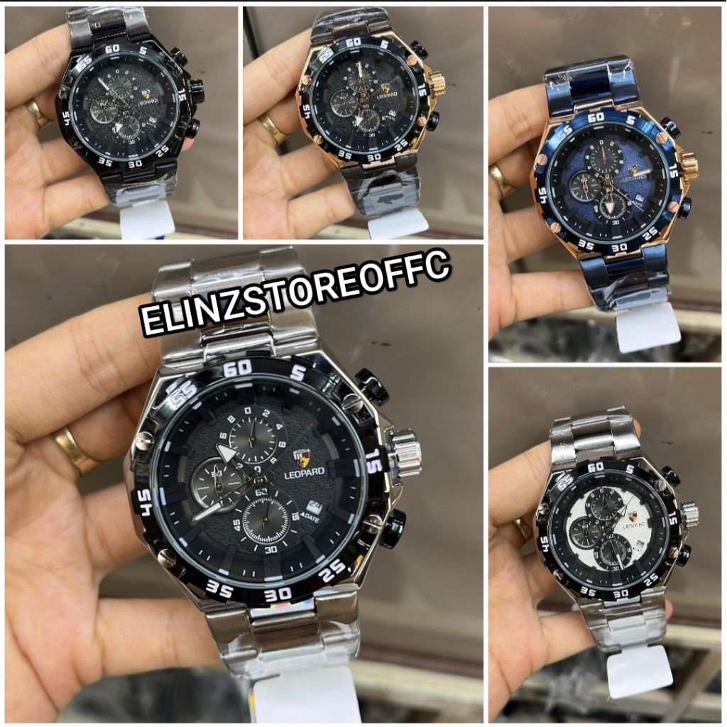 JAM TANGAN RANTAI LEOPARD 3911