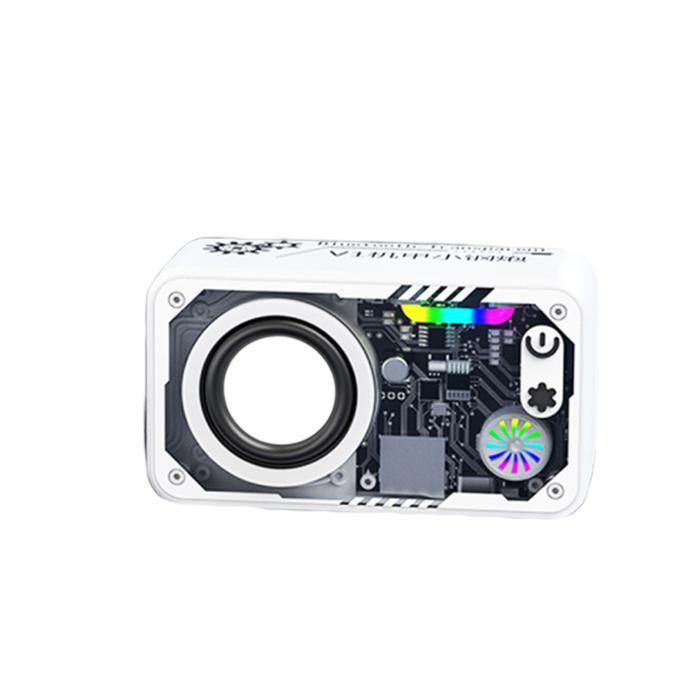 Speaker Bluetooth Cyberpunk Bluetooth Speaker Double Subwoofer Music Speaker Salon Bluetooth bt Spea
