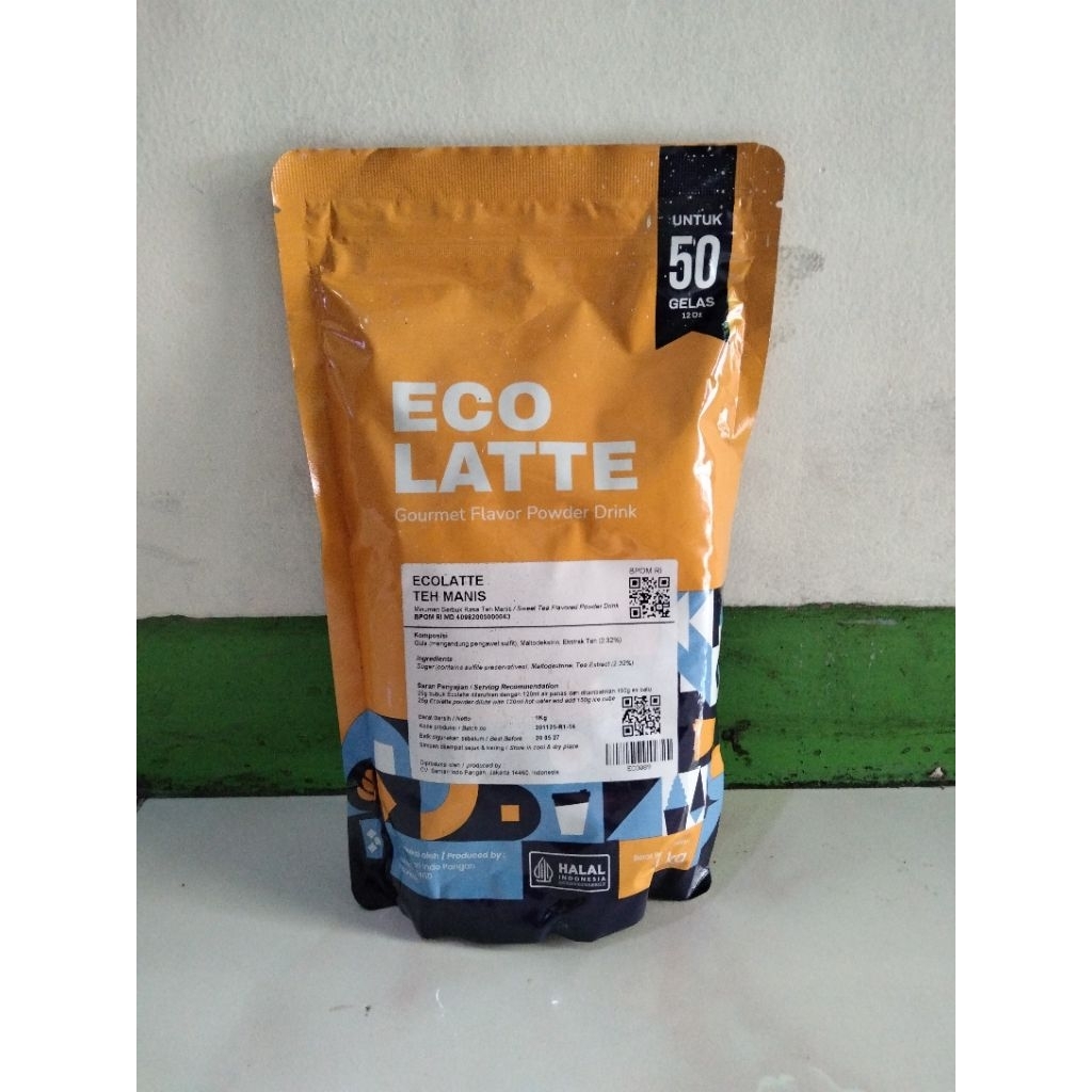 BUBUK MINUMAN ANEKA RASA ECOLATTE RASA TEH MANIS