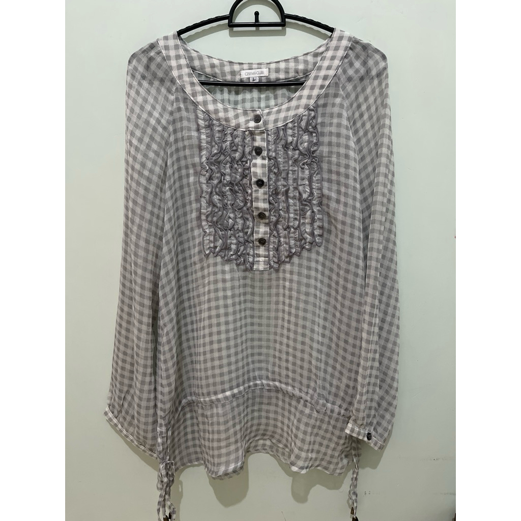 Mori Kei Checked Blouse | PRELOVED