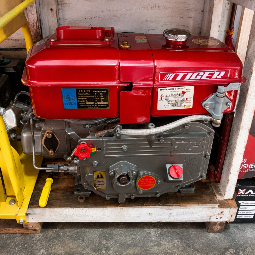 mesin diesel TIGER R180 8 hp engine diesel penggerak