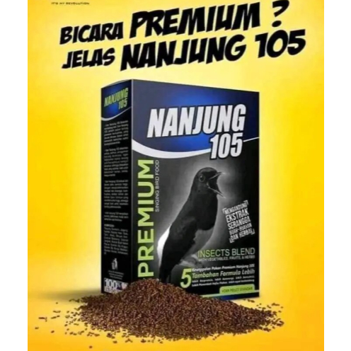 Ebod Nanjung 105 Pakan Burung Murai Kacer Anis Cucak Ijo - Voer Premium