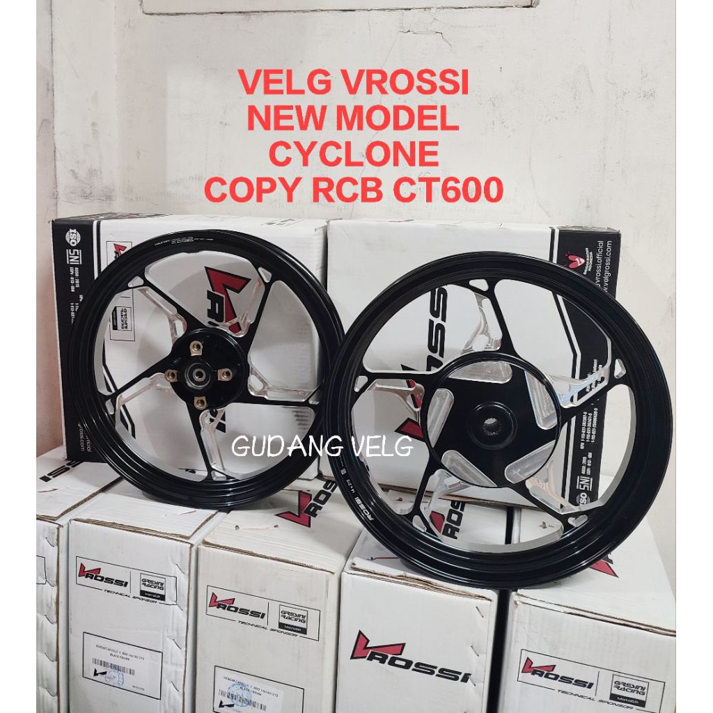 VELG RACING MOTOR PELEK VROSSI NEW MODEL CYCLONE COPY RCB CT600 MIO SPORTY MIO SMILE MIO SOUL MIO J 
