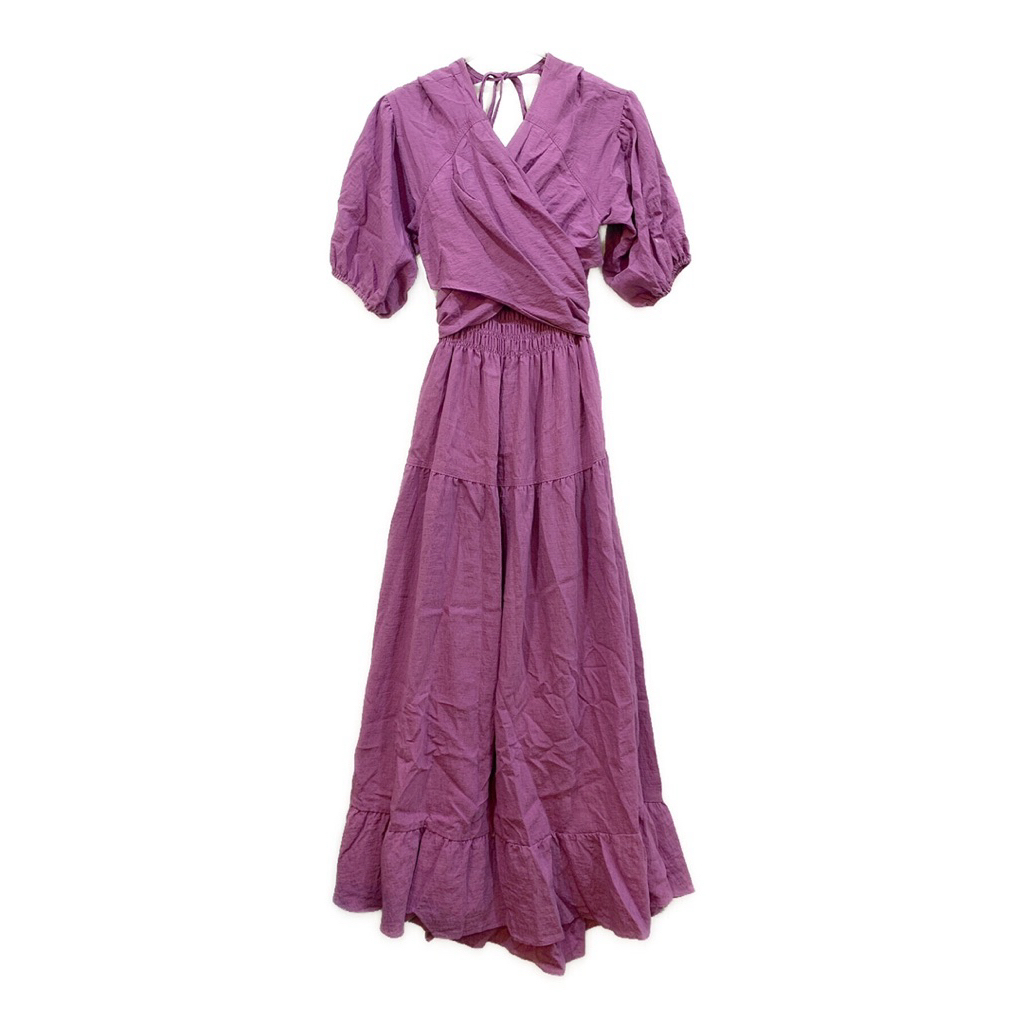 DRESS BACKLESS SNIDEL UNGU CANTIK