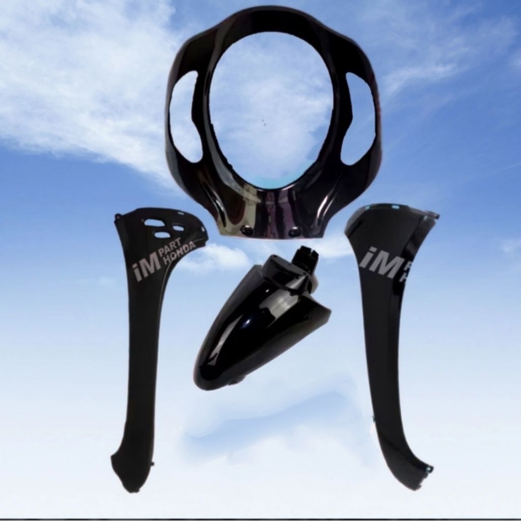 PAKET  BODY DEPAN SCOOPY PRESTIGE 2021 2022 2023 HITAM