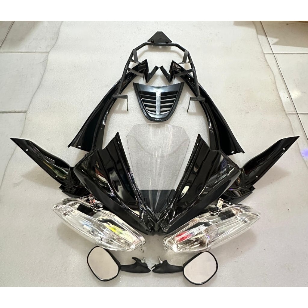 Fairing Kedok Vixion Old Vixion New Hitam Black