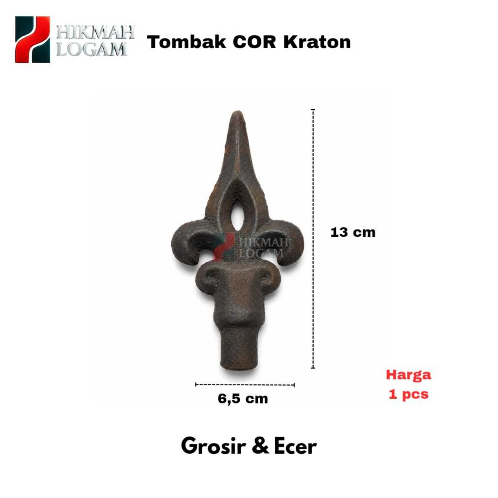HL - Ornamen Pagar Tombak Besi COR Model Keraton