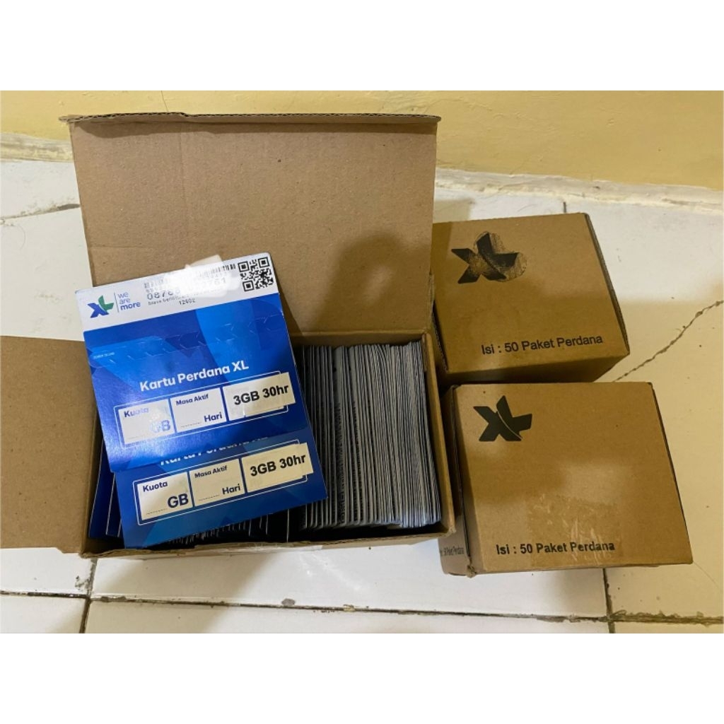 XL perdana siap pakai (Fresh)