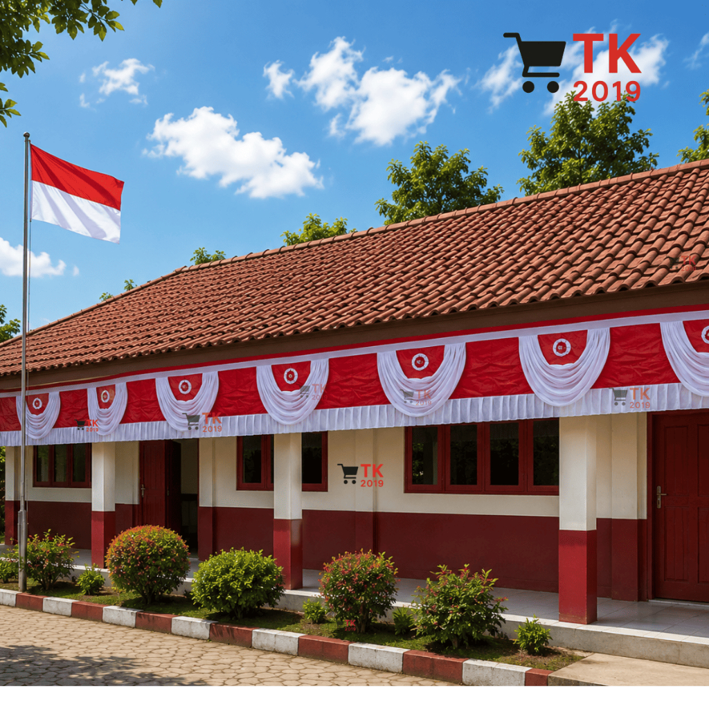 Bendera panjang background bendera merah putih