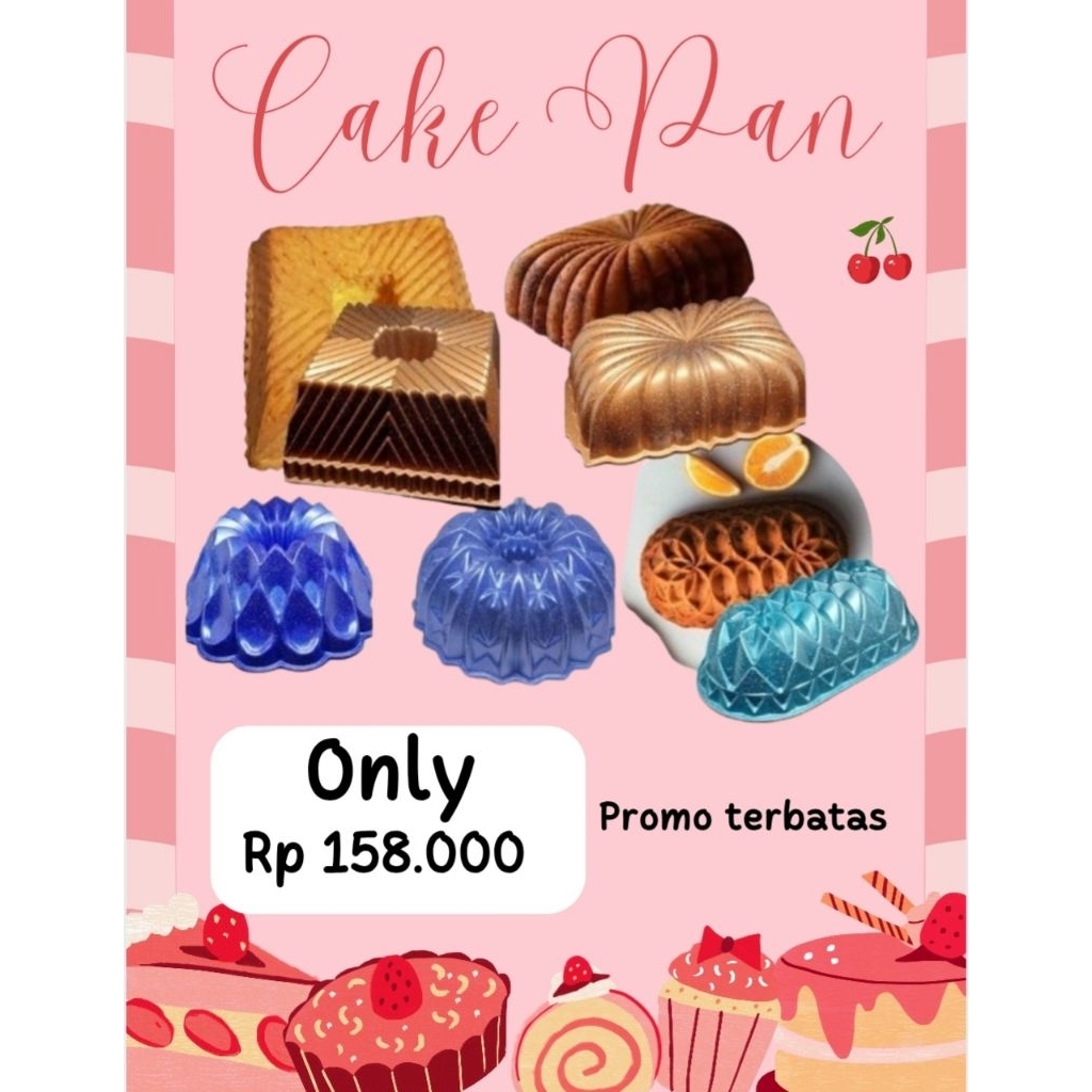 READY Loyang Sultan Cake pan Motif Mamamix Premium quality | Cake Kue Waffle Crepe