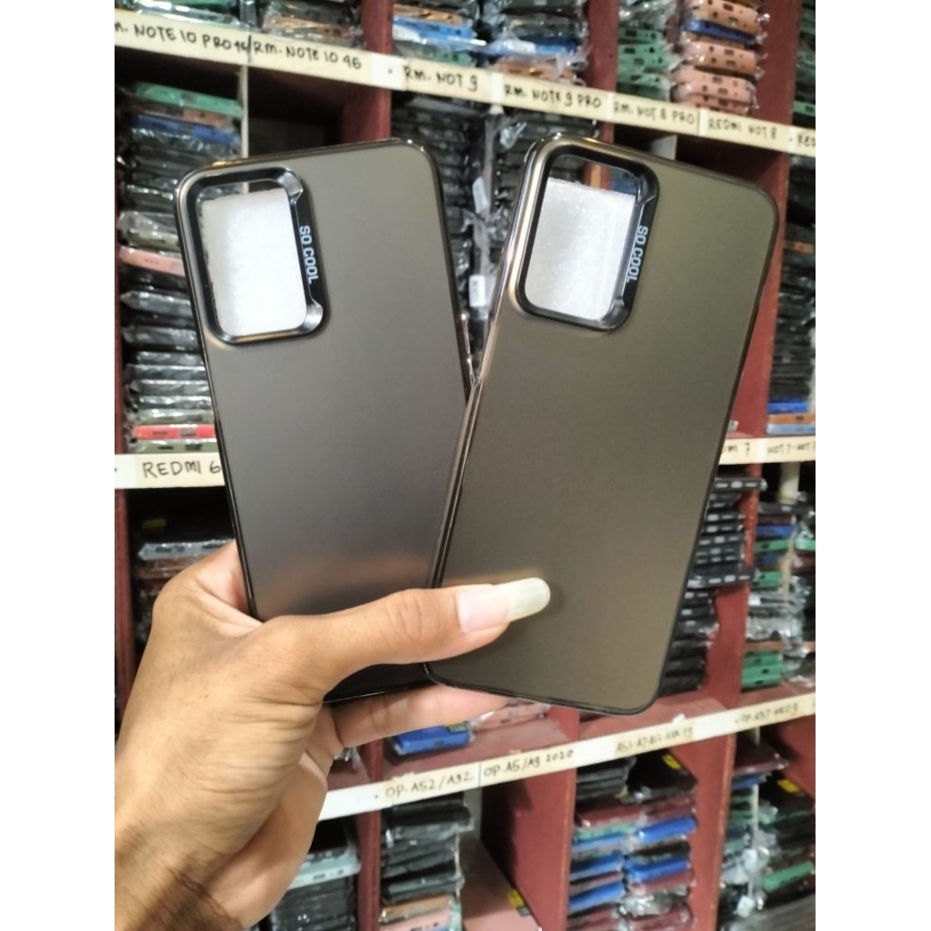 Softcase IMD Hitam OPPO A16 / A16S / A54S / A54 Case Silikon Hologram So Cool Hybird Full Cover