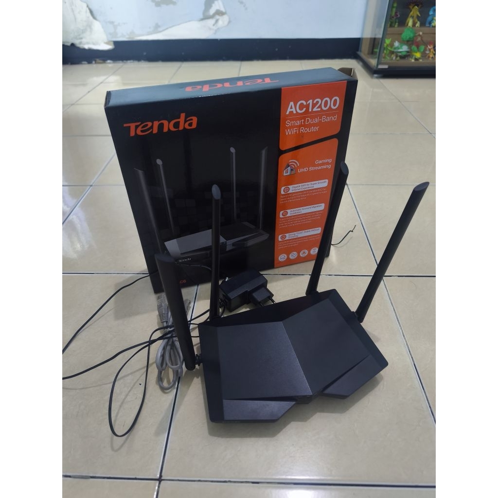 Tenda AC Wifi 5 AC1200 Smart Dual-Band Wifi Router