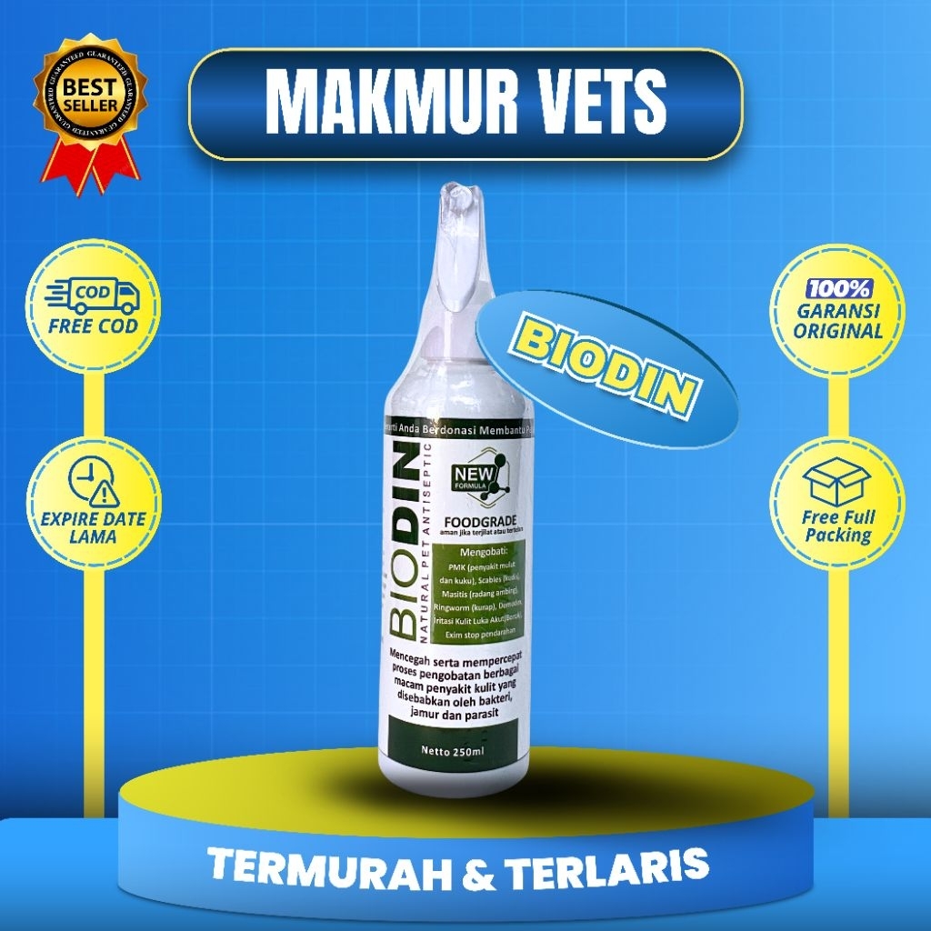 Biodin Spray 250ml utk PMK herbal