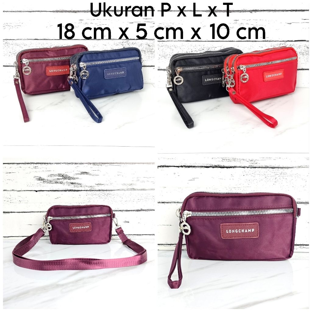 Dompet Tas Selempang Wanita 4 Ruang / Res / 2Fungsi / Tali Pendek + Tali Selempang #1227 HE