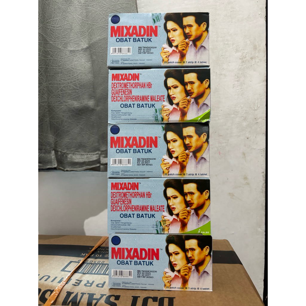 Mixadin / Mixadin Obat Batuk / 1 Box isi 25 lembar