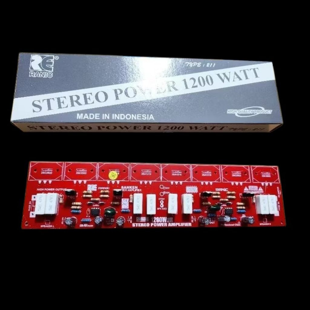 Kit Driver Power Stereo 1200watt - Power Sanken Stereo - Power amplifier 1200w stereo