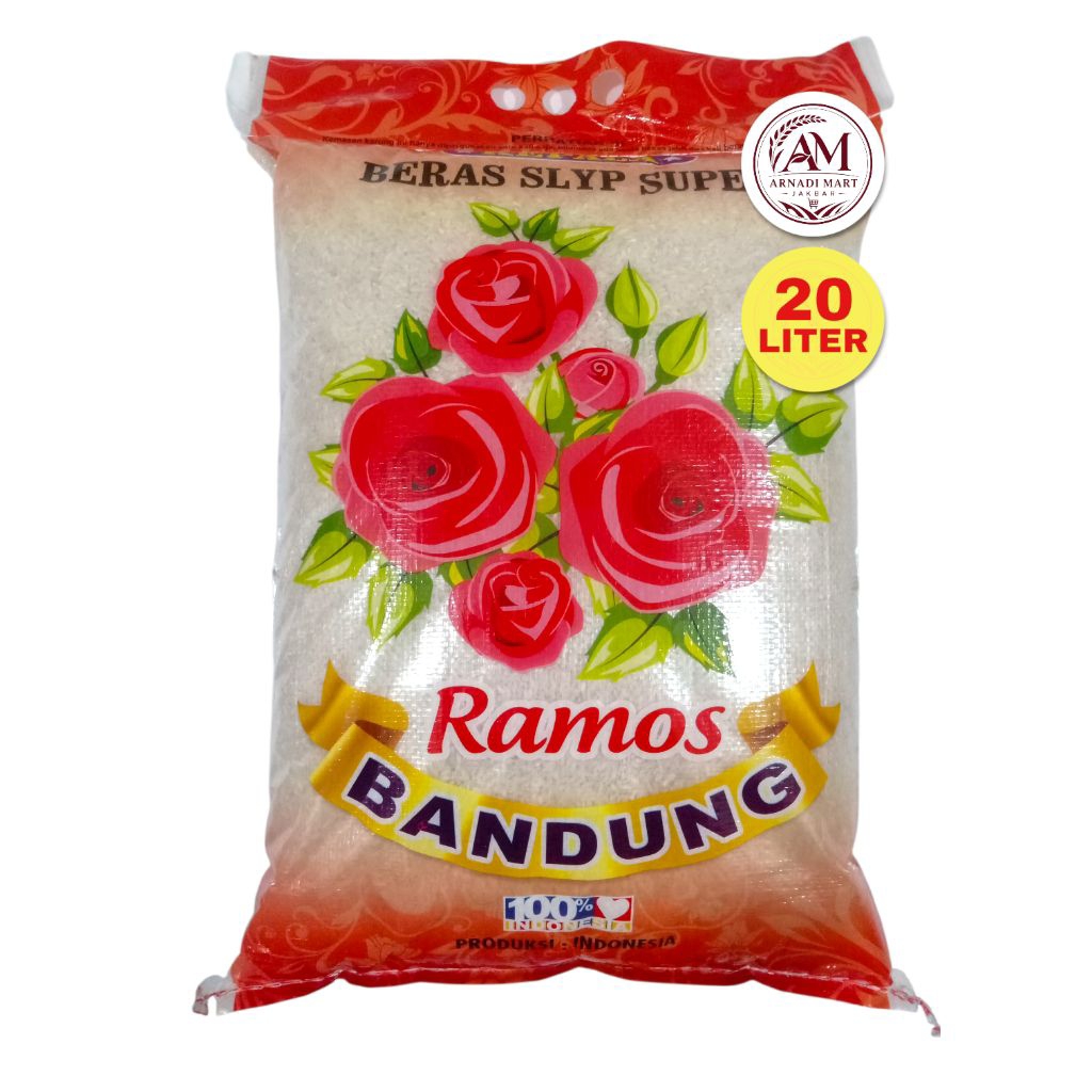 Beras Ramos Bandung 20 Liter | Pulen Sedang | Beras Premium