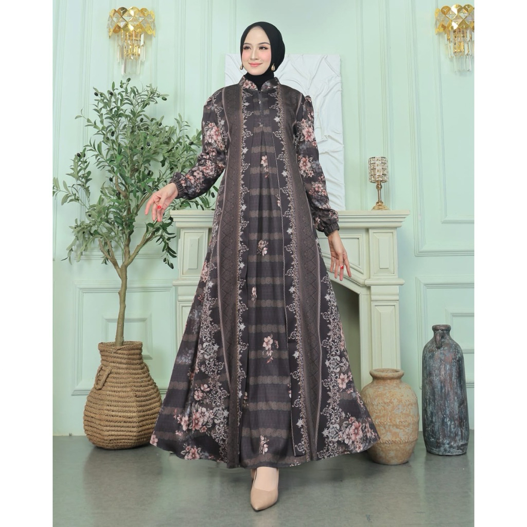 Gamis Amelia Dress Bahan Lionel Richie Premium