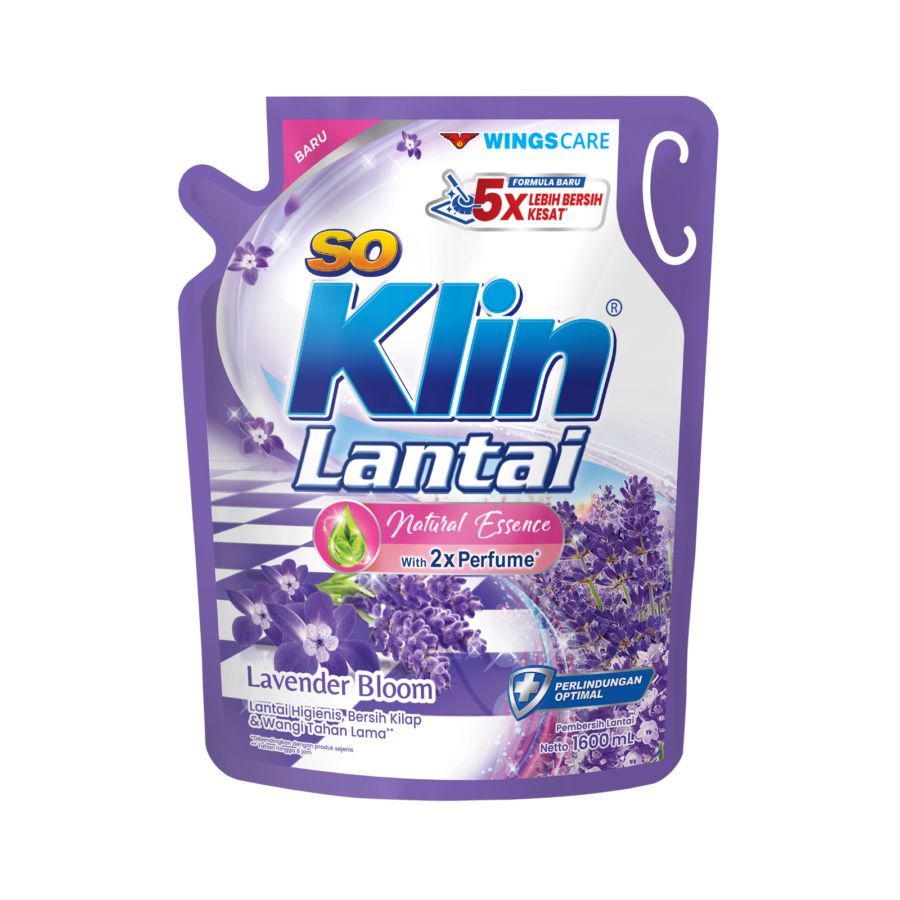 SoKlin Lantai Lavender Bloom Pembersih Lantai 1600ml