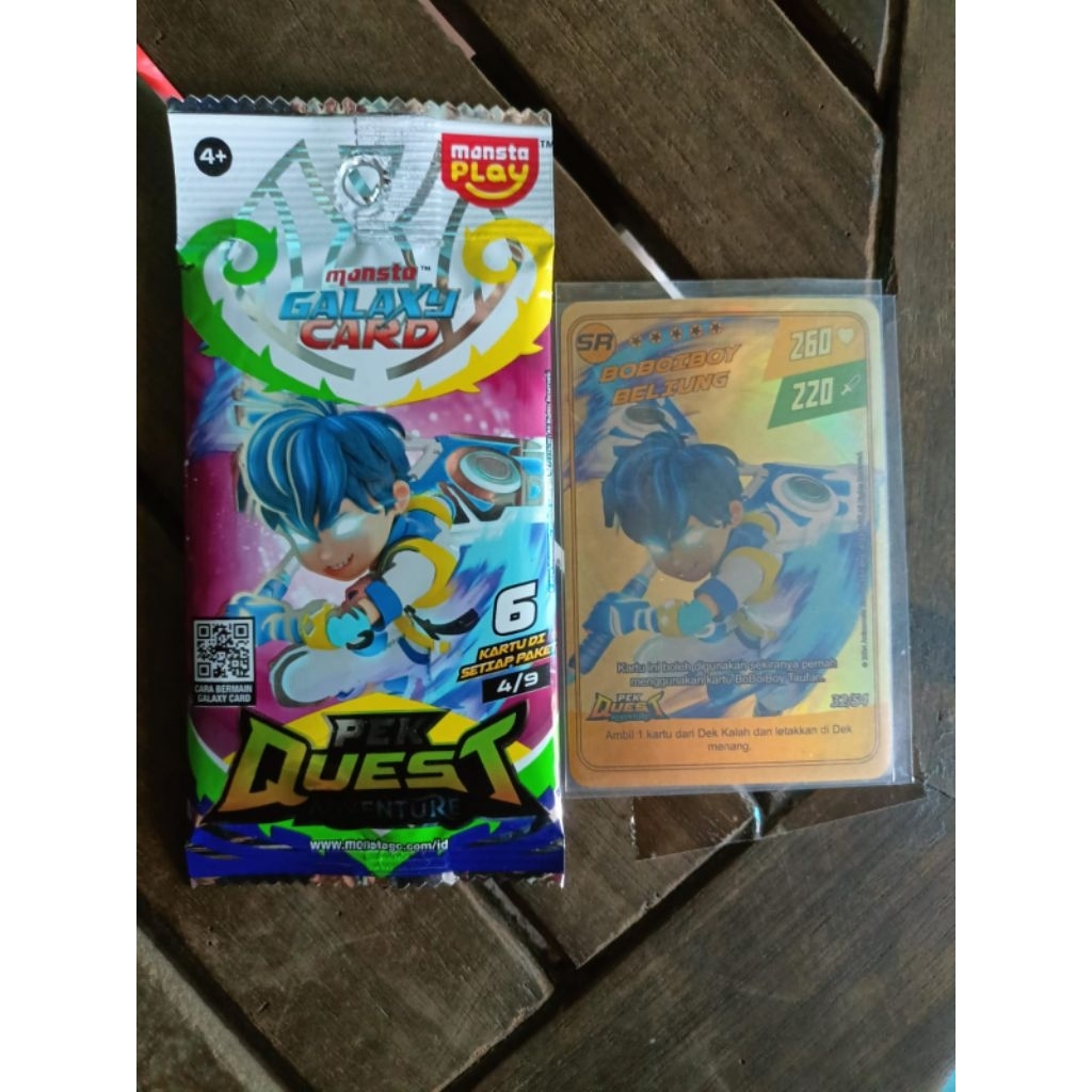 Kartu BoboiBoy Card Monsta Koleksi Langka SR Beliung Preloved