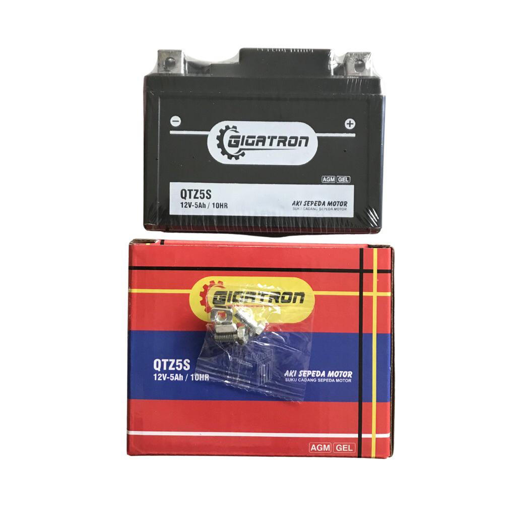 Aki Motor Gigatron QTZ5S Accu Aki Motor Beat Vario Scoopy Spacy Supra X Universal