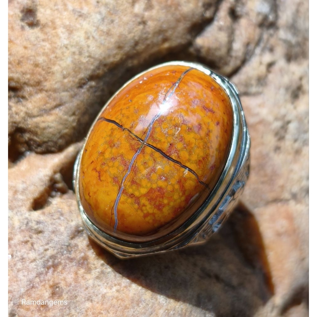 CINCIN BATU AKIK TAPAK JALAK BADAR ASEM