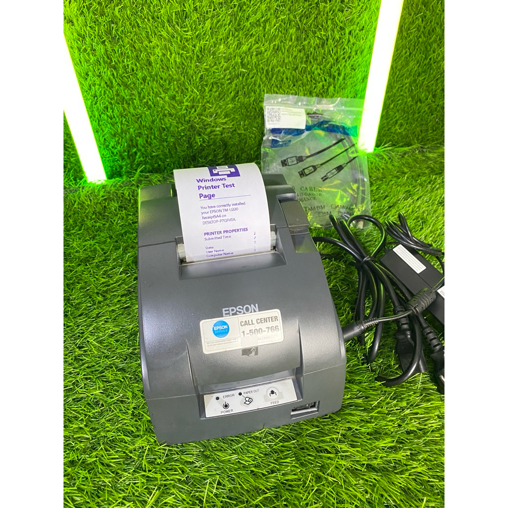 PRINTER KASIR EPSON TM-U220B,TM-220D PORT USB ATAU LAN BEKAS BEKAS NORMAL SIAP PAKAI BERGARANSI