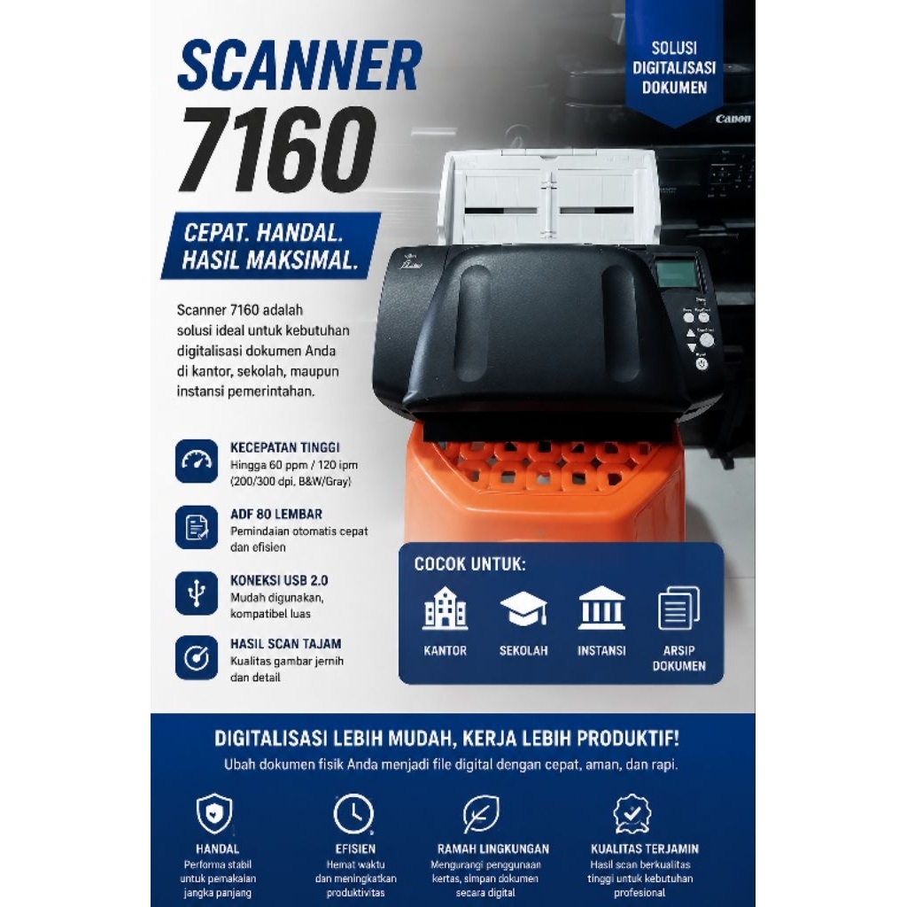 scanner f4/a4 Fujitsu fi 7160