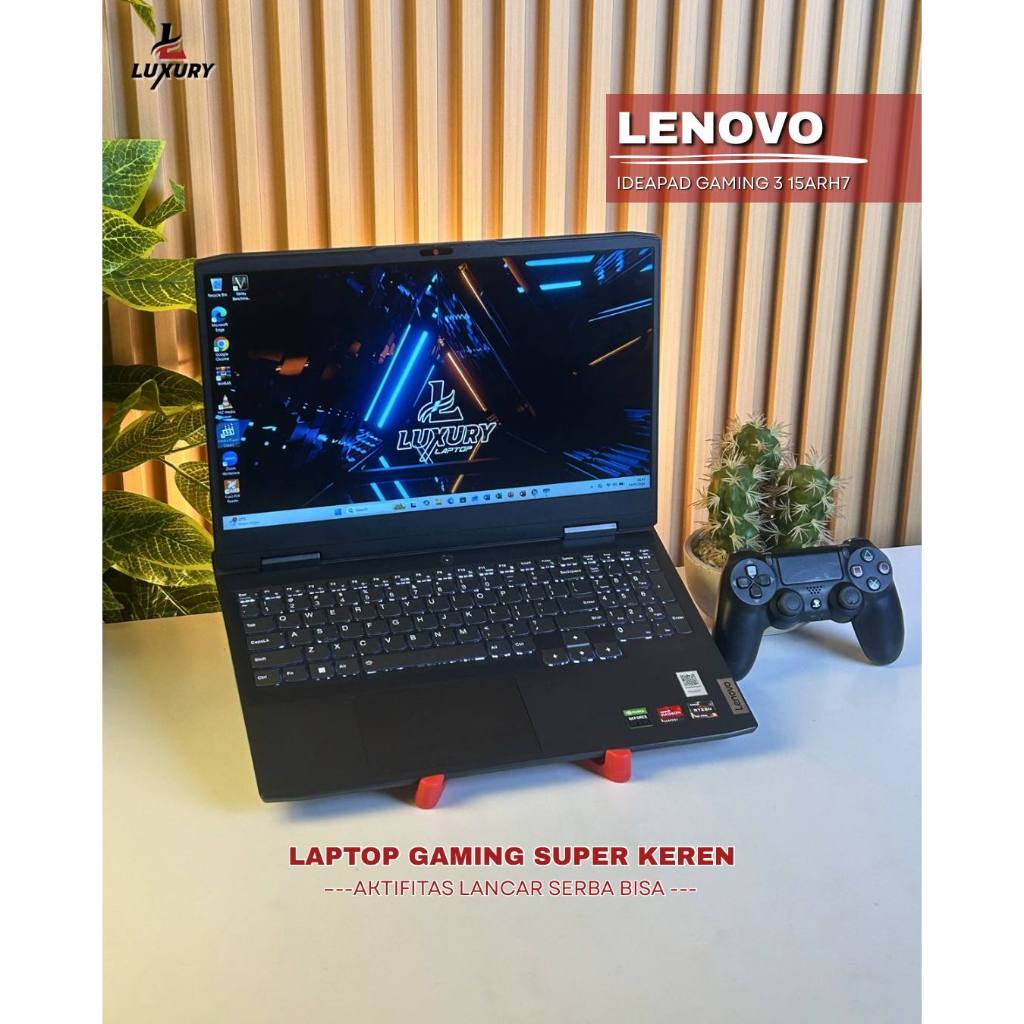LAPTOP LENOVO IDEAPAD GAMING 3 15ARH7 RYZEN 5 NVIDIA RTX 2050 RAM 8GB SSD 512GB BACKLIGHT SECOND