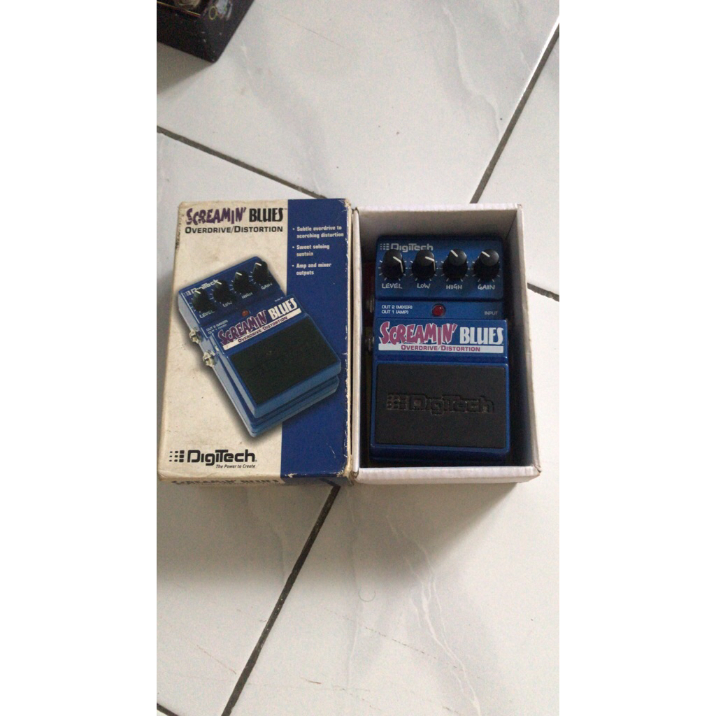 Digitech Screaming Blues / Blues Driver dengan dual output,satu amp satu mixer