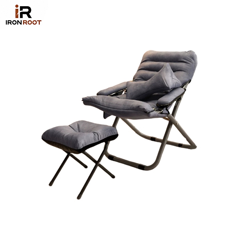 IRONROOT Kursi Malas Tempat Kursi Santai Lipat Kursi Sofa Kursi Malas Lipat Kursi Lipat Dengan Pijak