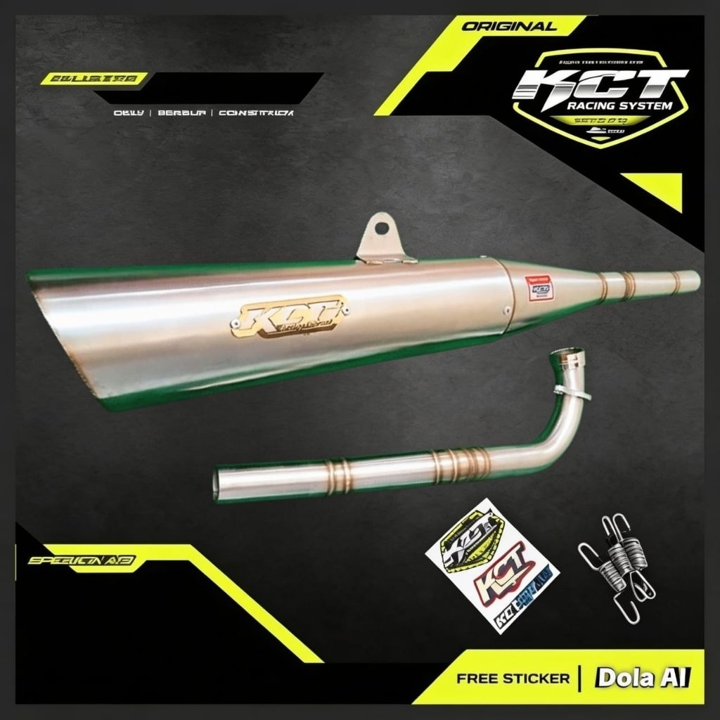 KNALPOT RACING TSUKIGI WAVE SUPRA X125 KHARISMA ORIGINAL KCT