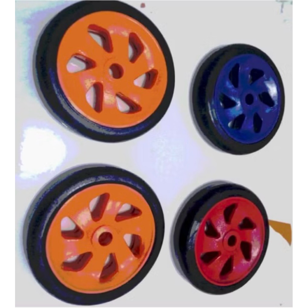 Roda karet multyfungsi universal Roda paddock motor sepeda anak