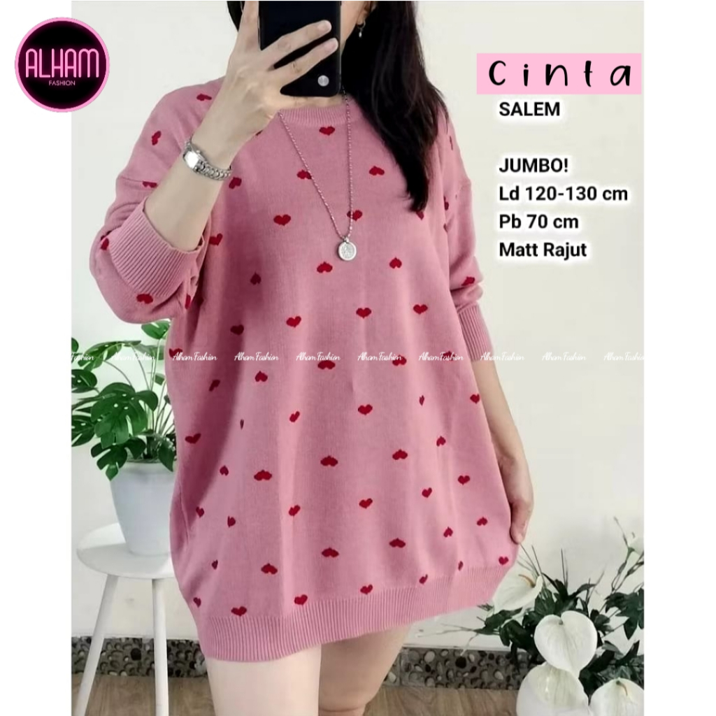 KAOS RAJUT WANITA IMPORT LENGAN PANJANG JUMBO KOREAN STYLE BAJU ATASAN RAJUT KAOS WANITA OVERSIZE LE