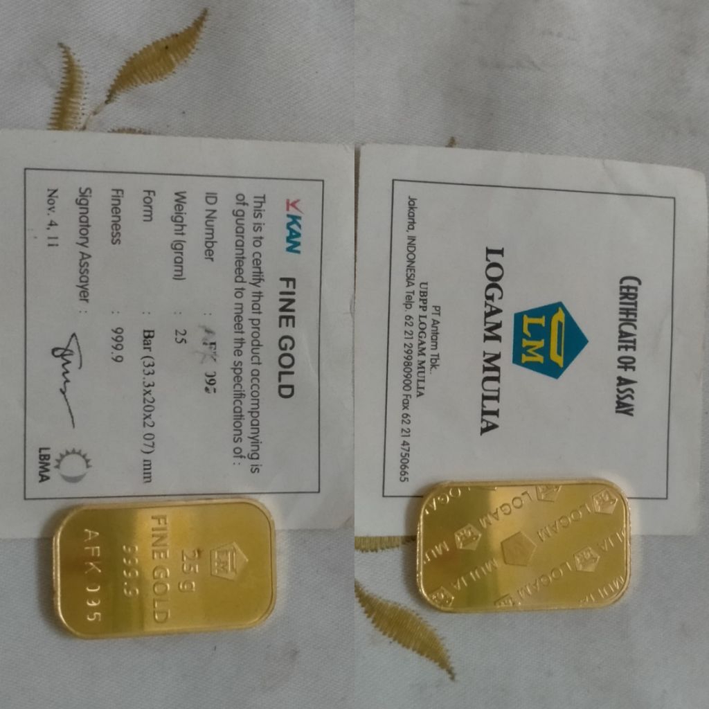 Emas antam LM Retro 25 gram