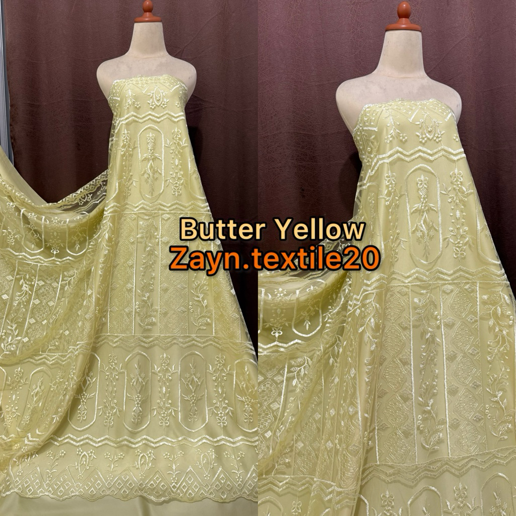 kain Tile Etnik / Tile Etnik Sapto Bahan Brokat Premium / Harga Setengah Meter