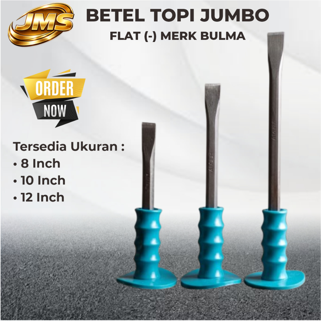 Betel Topi Jumbo Flat / Betel Topi MIN / Pahat Beton Pipih / Betel Tembok Bobok Beton Batu / Betel T