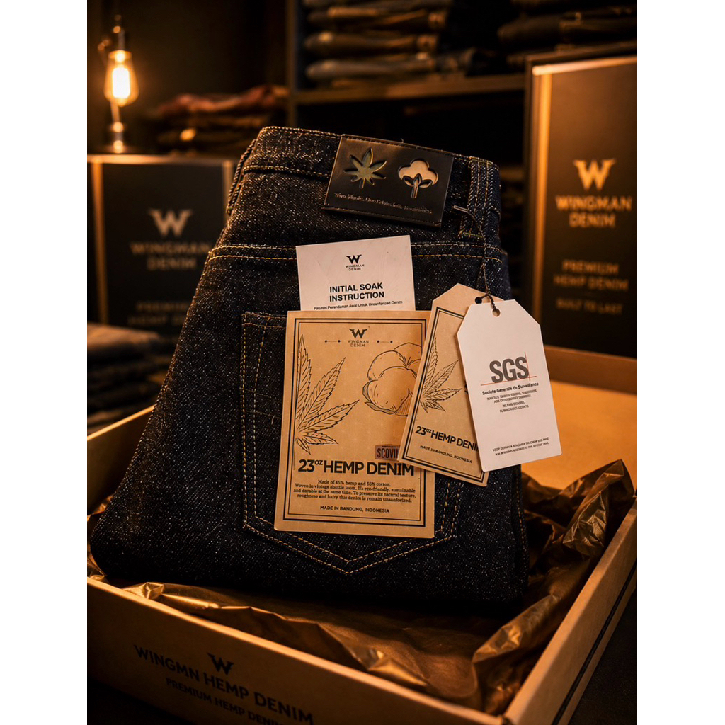 HEMP DENIM WINGMAN 23OZ SIZE 31