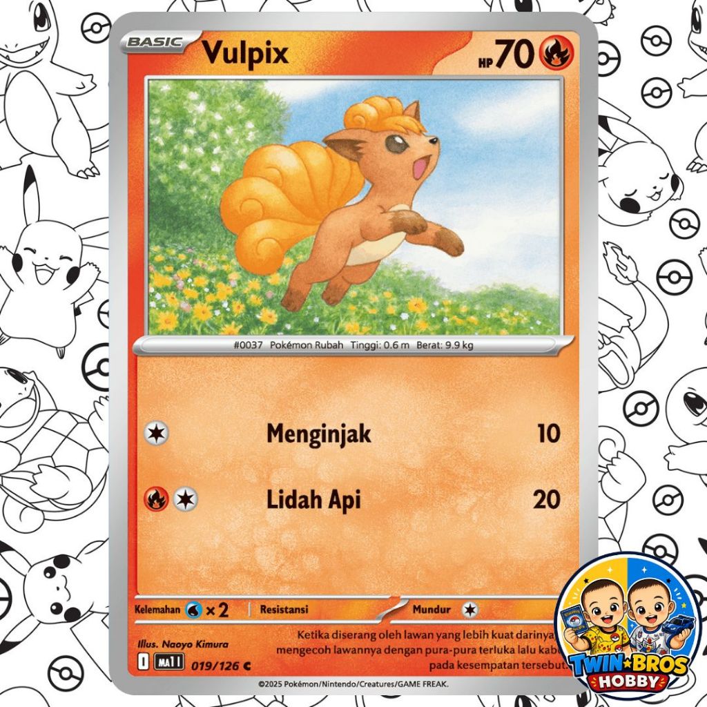 Vulpix 019/126 - Kartu Pokemon TCG Indonesia