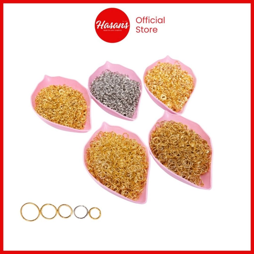 Hasans / Ring O / Ring Besi Bulat / Ring Bulat Kecil / Ring Kecil Aksesoris / Variasi Ring Besi