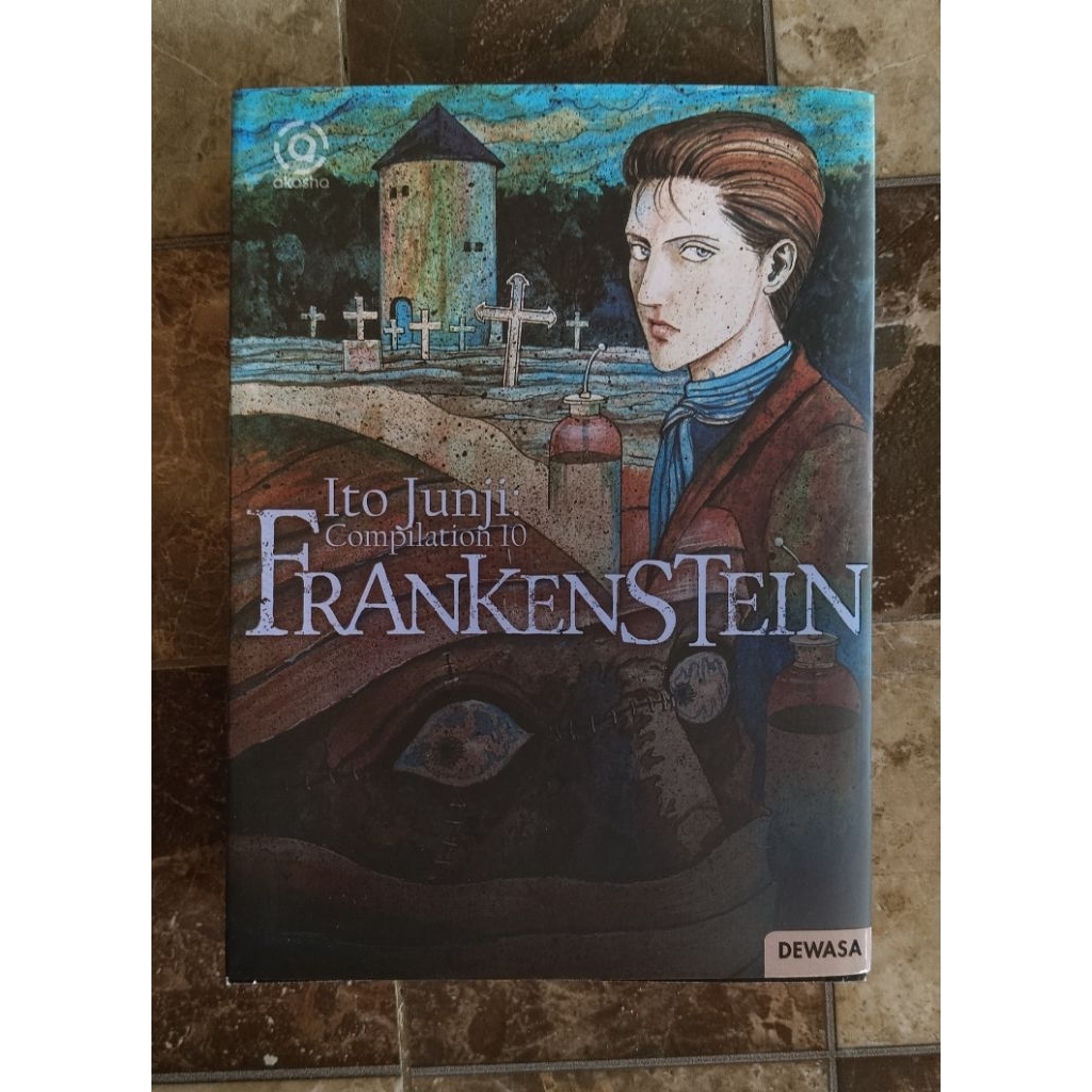 preloved komik misteri Ito Junji Compilation 10 "Frankenstein" (Original) bonus poster