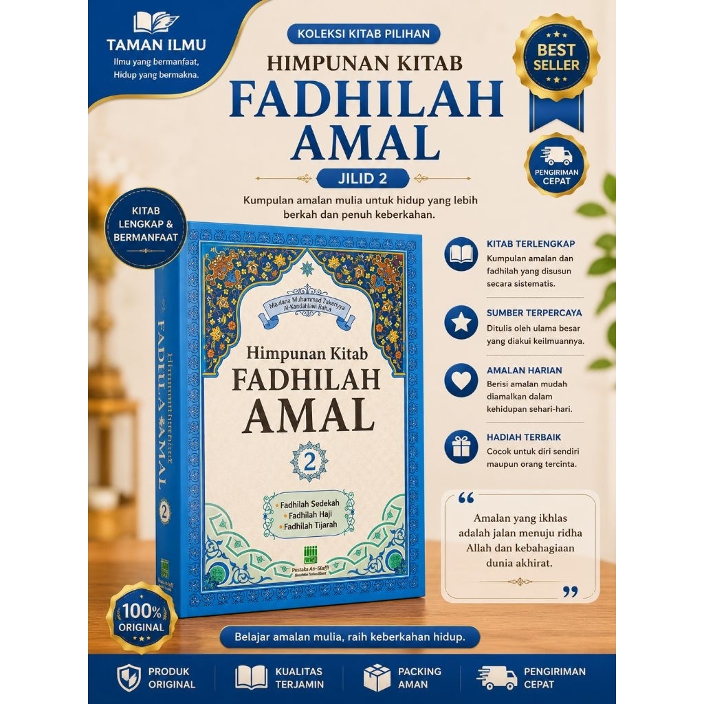 KITAB FADHILAH AMAL JILID DUA (Fadhilah sedekah, haji, Tijaroh)