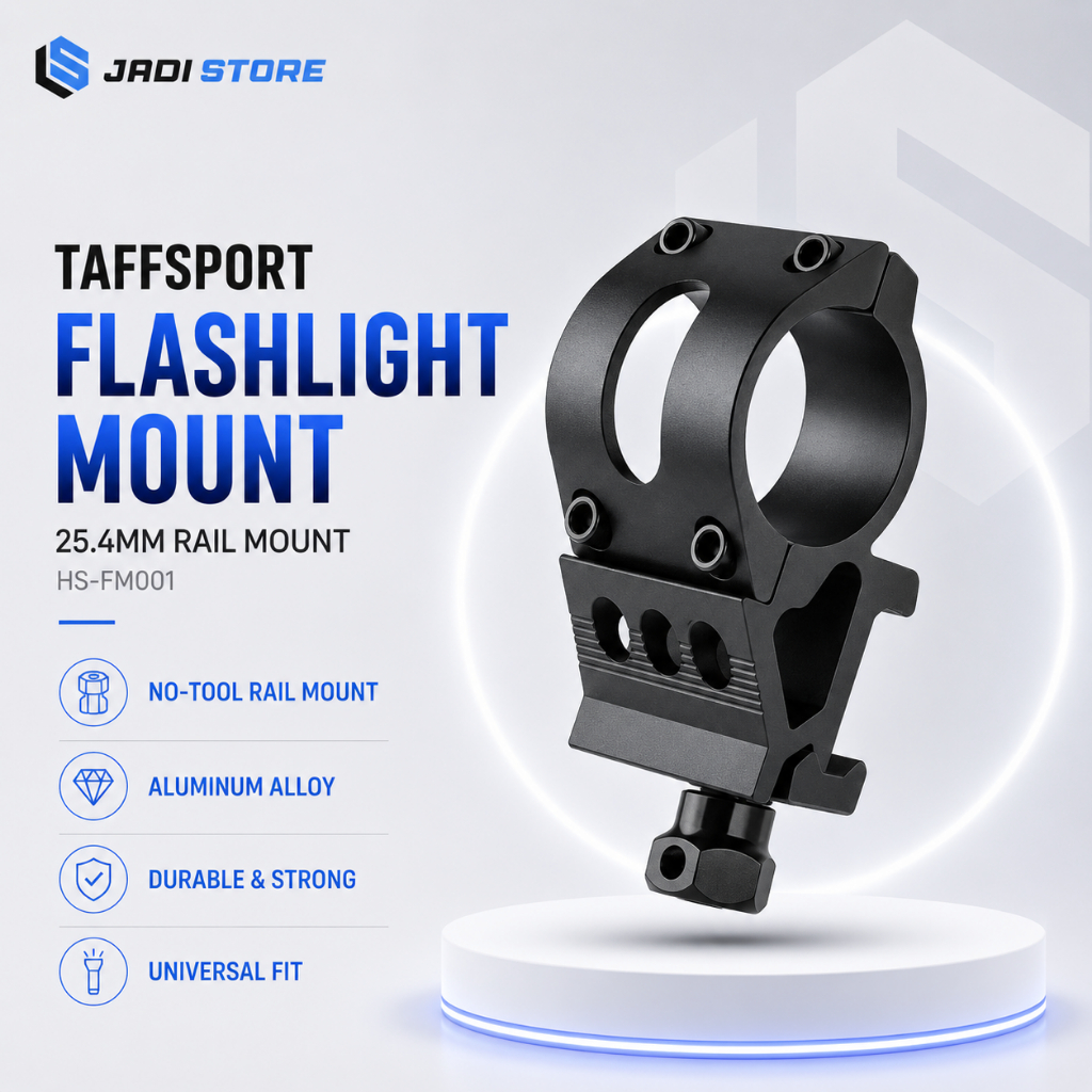 TAFFSPORT Holder Senter Flashlight Mount 25.4mm HS-FM001 Bracket Dudukan Senter Outdoor Hunting Akse