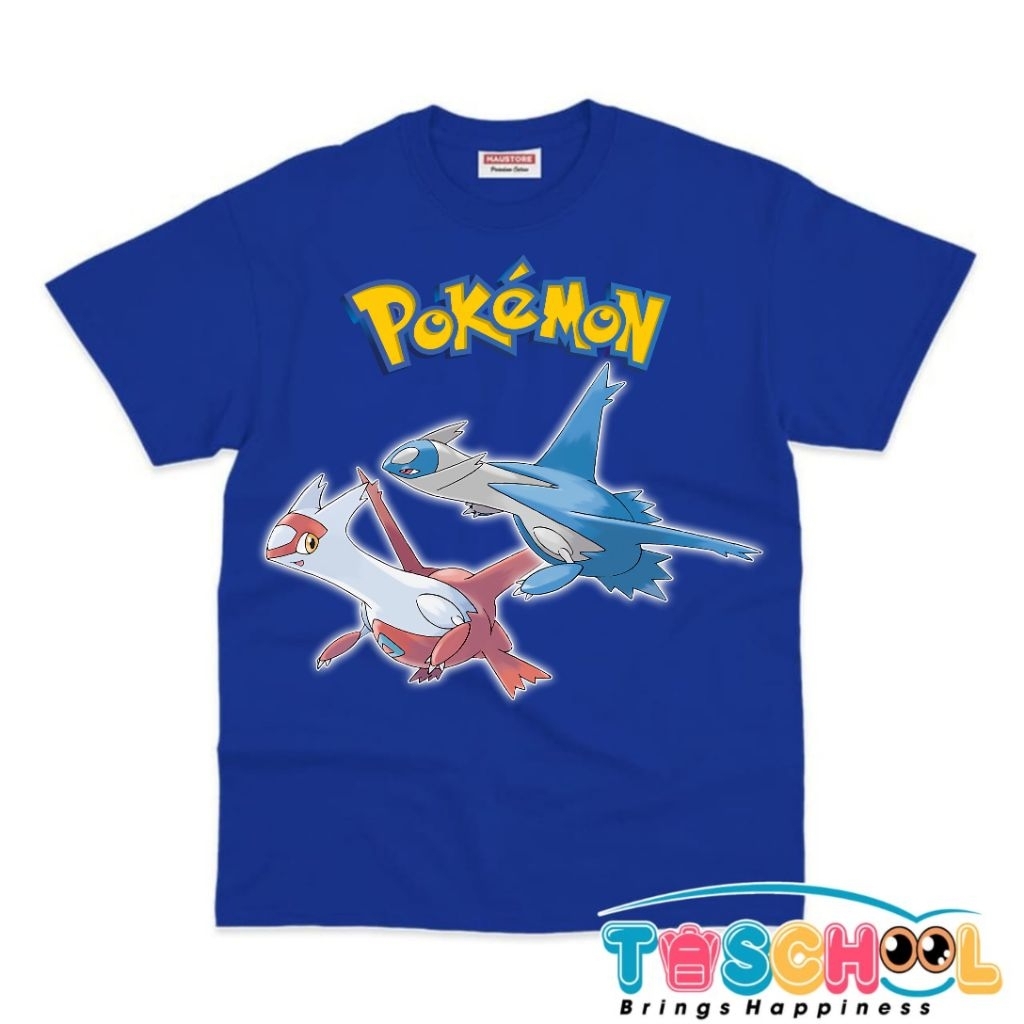 BAJU ANAK KAOS ANAK KARAKTER LATIAS LATIOS