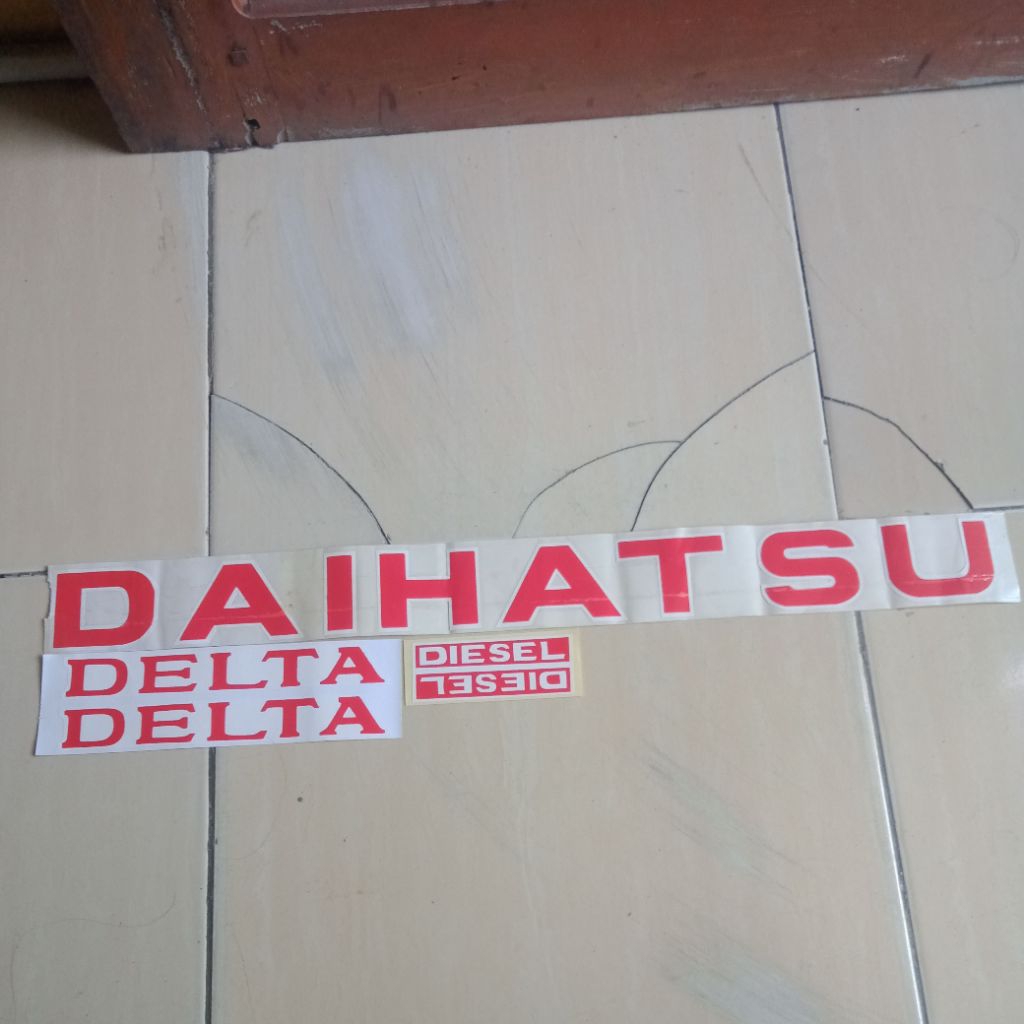 sticker Daihatsu Delta engkel