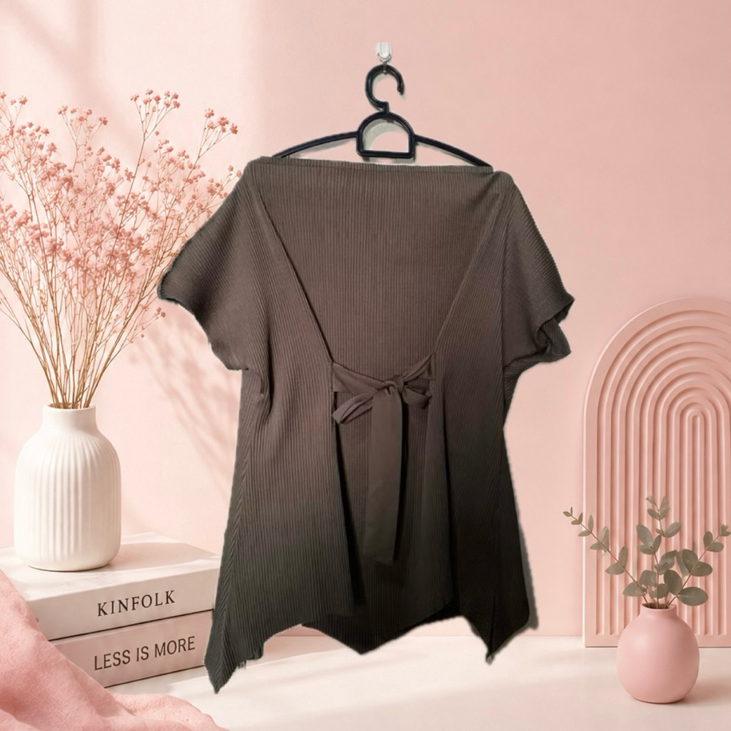 [PRELOVED] Atasan Plisket Dominica | Blouse Loose Fit for Daily