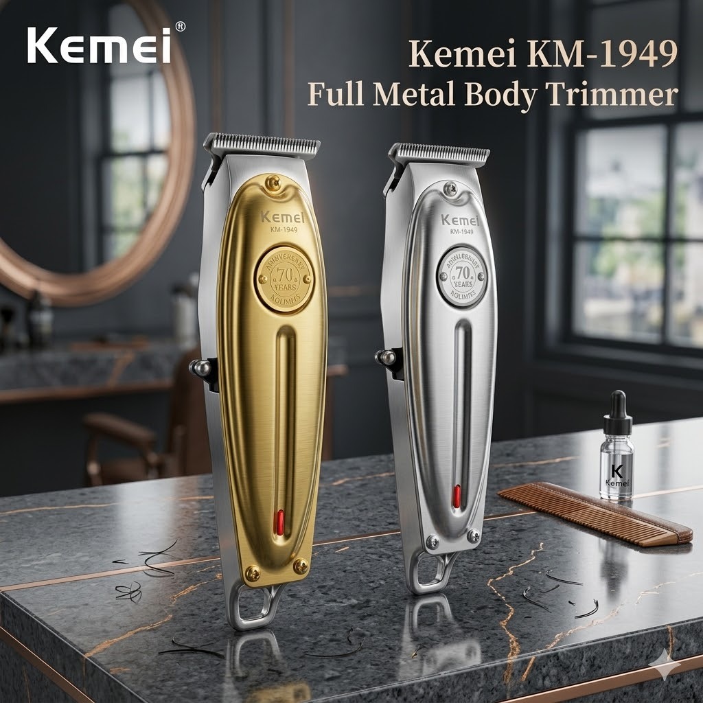 KEMEI KM-1949 Full Metal Body Trimmer Kemei 1949 Cukur Rambut