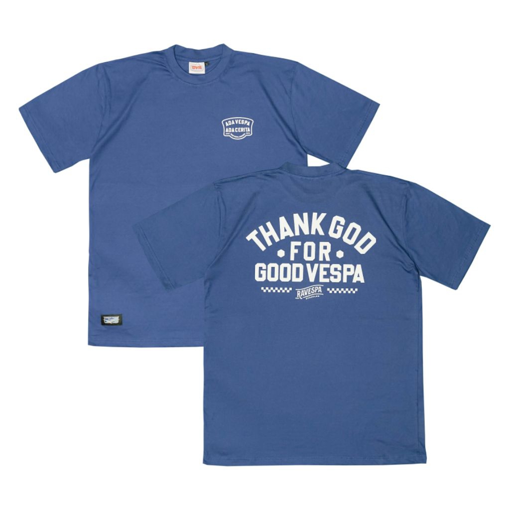 DVR X RAVESPA - TS GV RV 26 BLUE Men Blue T-Shirt Katun 24's