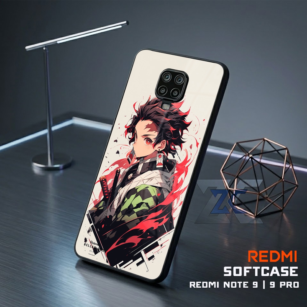 (TB57) Sofcase Lentur Bahan Karet REDMI NOTE 9 | Kesing Keren Lucu Aesthetic | Case Premium Tanjiro