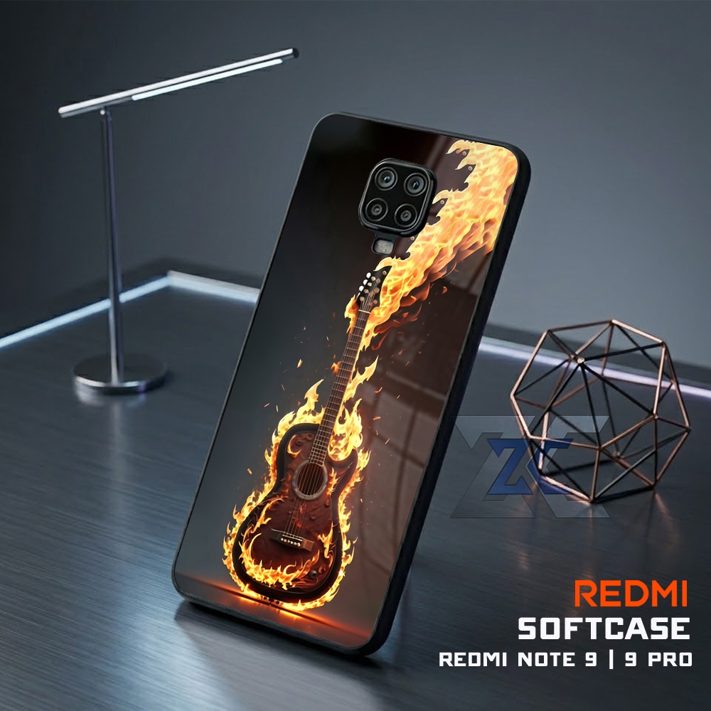 (TB14) Sofcase Lentur Bahan Karet REDMI NOTE 9 | Kesing Keren Lucu Aesthetic | Case Premium Gitar